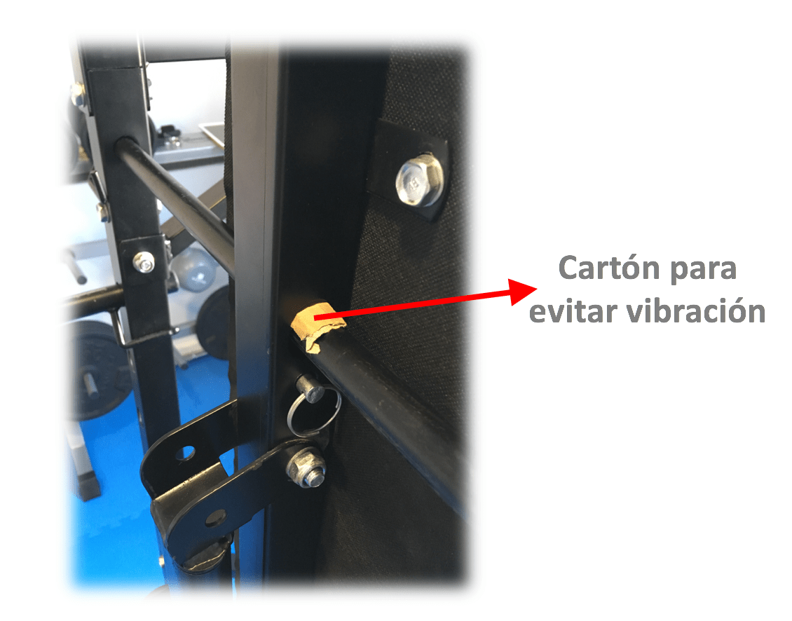 Carton vibracion para maquinas de gimnasio