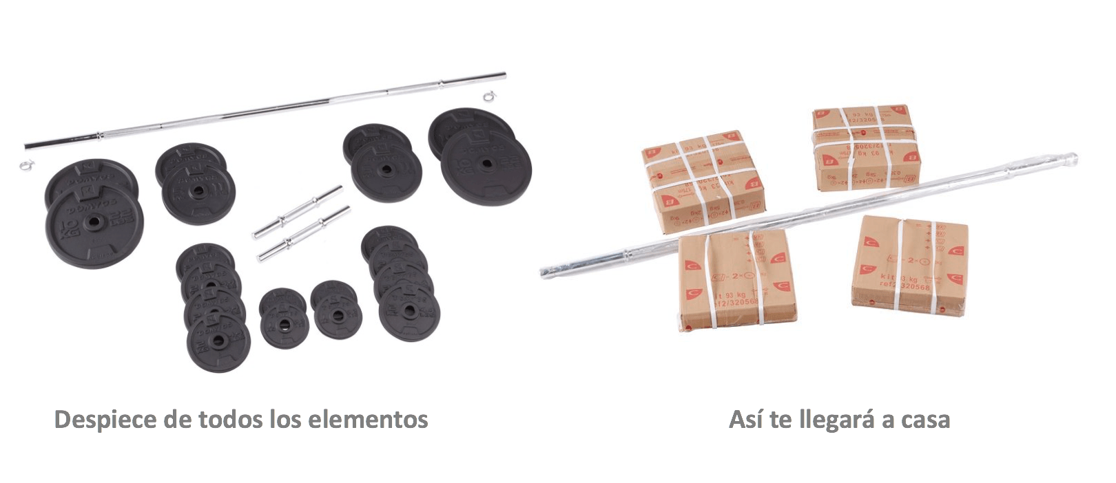 Despiece Set barra y discos