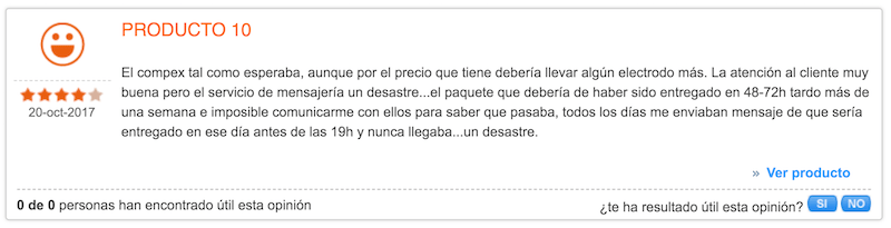 Opiniones Compex SP 4.0 4