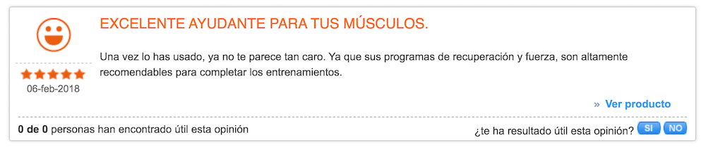 Opiniones Compex SP 4.0 4