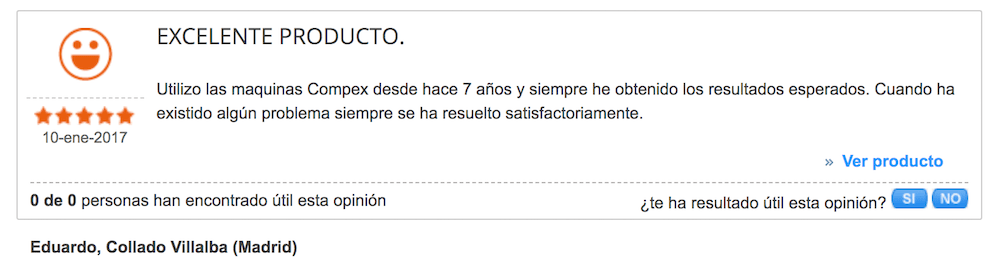 Opiniones Compex fit 1.0 -1