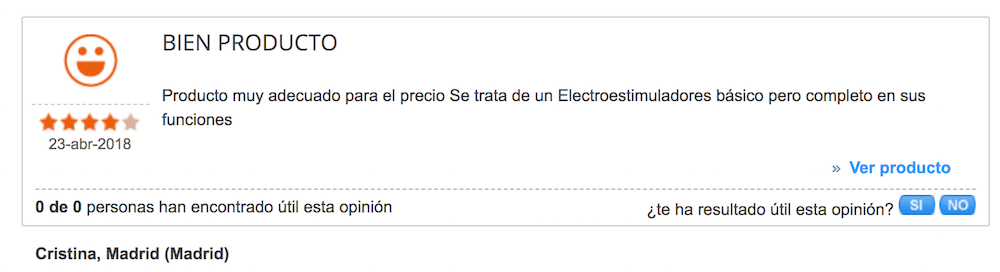 Opiniones Compex fit 1.0 -2