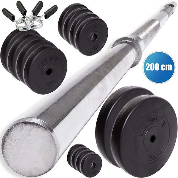 ejercicio en casa - set barra y discos 2