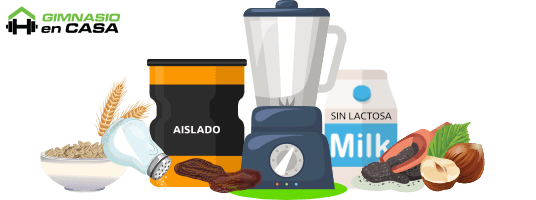 Batido de proteinas hipercalorico aislado