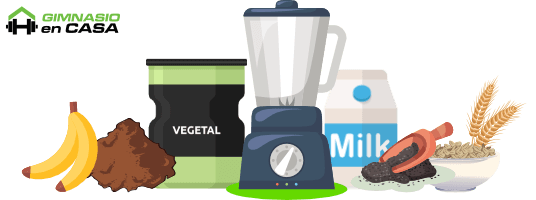 Batido de proteinas hipercalorico vegetal