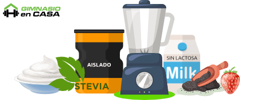 Batido de proteinas hipocalorico intolerantes lactosa