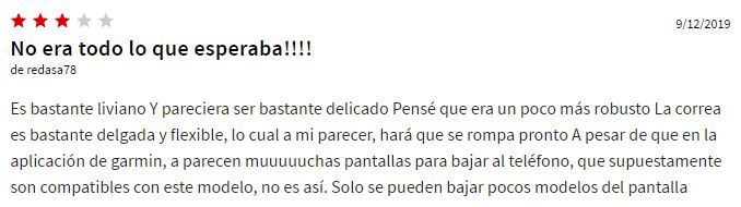 Vivoactive 3 - opinión4