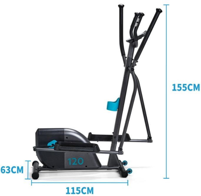 Bici eliptica Decathlon EL120_dimensiones