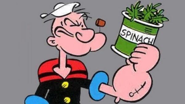 popeye espinacas - ganar musculo