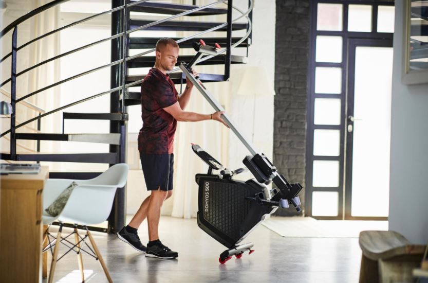 Máquinas remo Decathlon_Domyos 500 ruedas