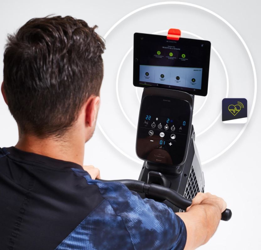 Máquinas remo Decathlon_Domyos 500 soporte