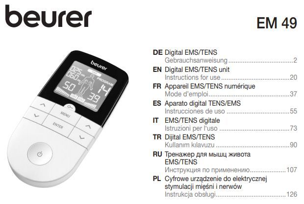 Beurer EM49_Manual