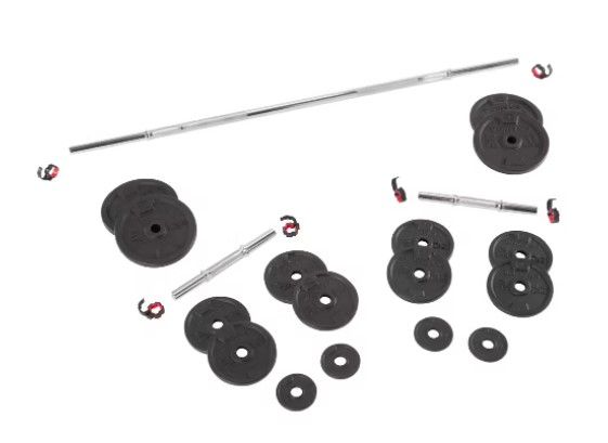 Kit de barra y pesas de 50 kg