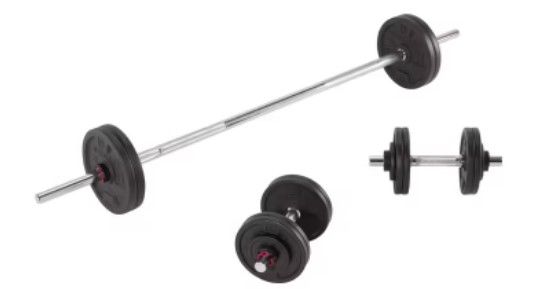 Pesas Decathlon_Kit 50 kg montado