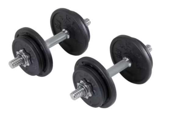 Pesas Decathlon_kit 20 kg mancuernas