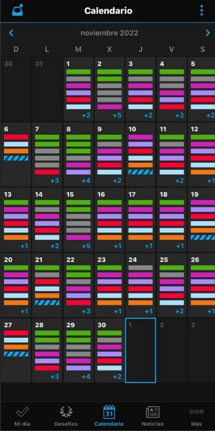 Garmin Connect_calendario